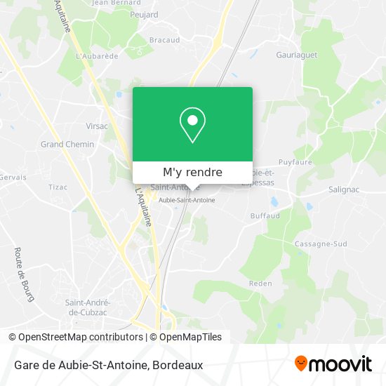 Gare de Aubie-St-Antoine plan