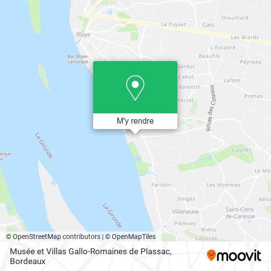 Musée et Villas Gallo-Romaines de Plassac plan