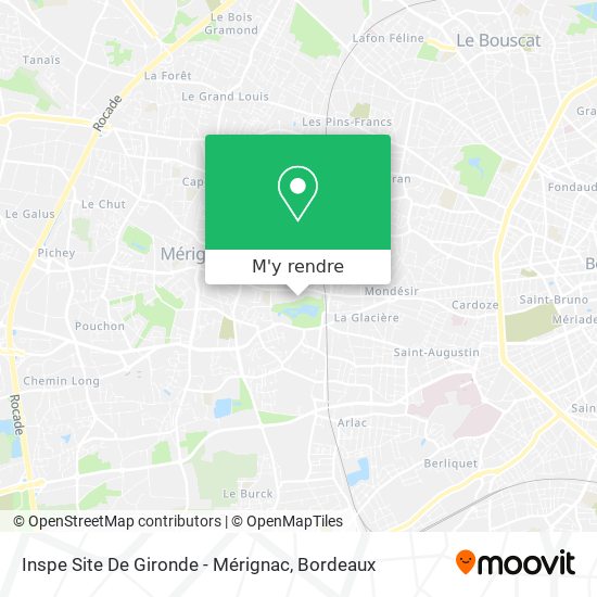 Inspe Site De Gironde - Mérignac plan