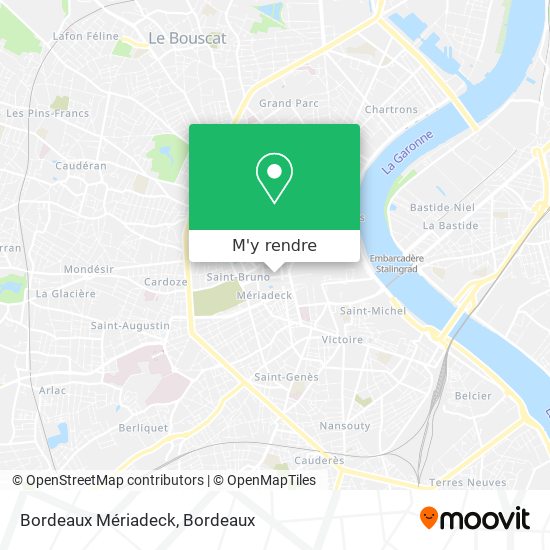 Bordeaux Mériadeck plan