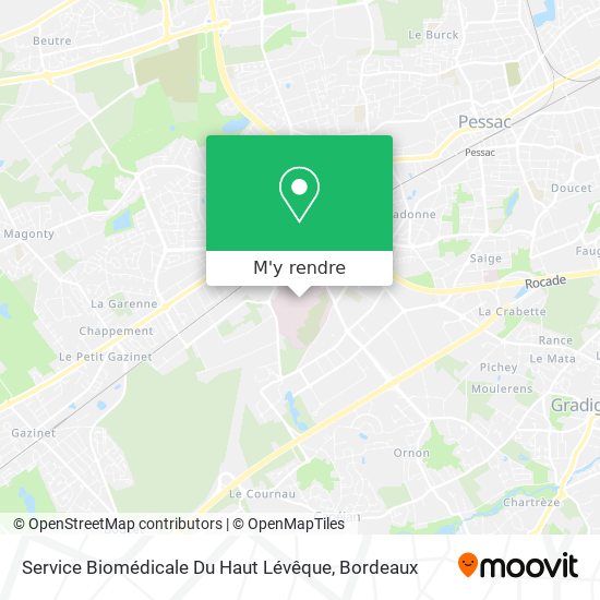 Service Biomédicale Du Haut Lévêque plan