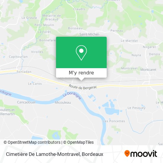 Cimetière De Lamothe-Montravel plan