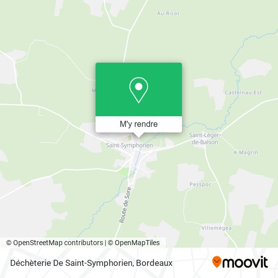 Déchèterie De Saint-Symphorien plan