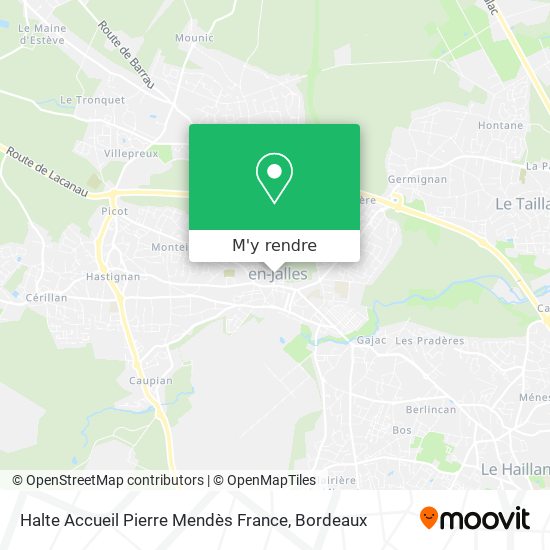 Halte Accueil Pierre Mendès France plan