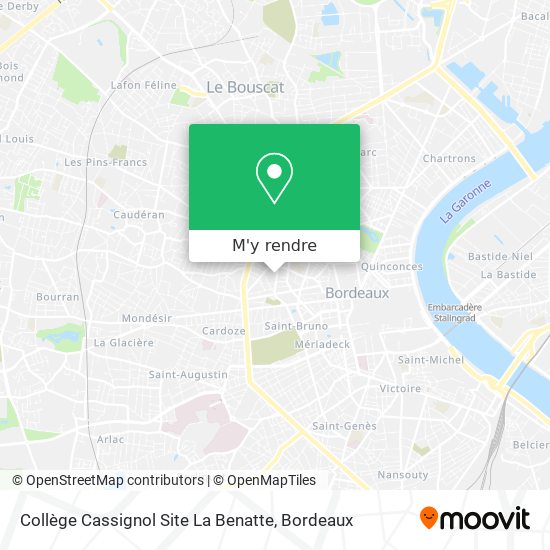 Collège Cassignol Site La Benatte plan