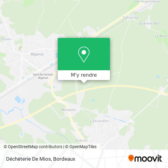 Déchèterie De Mios plan