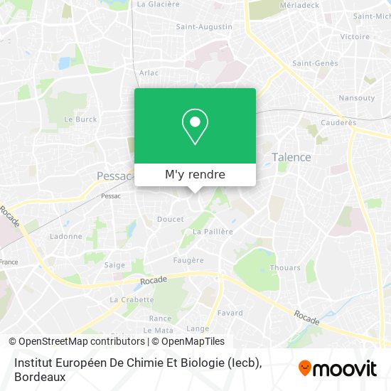 Institut Européen De Chimie Et Biologie (Iecb) plan