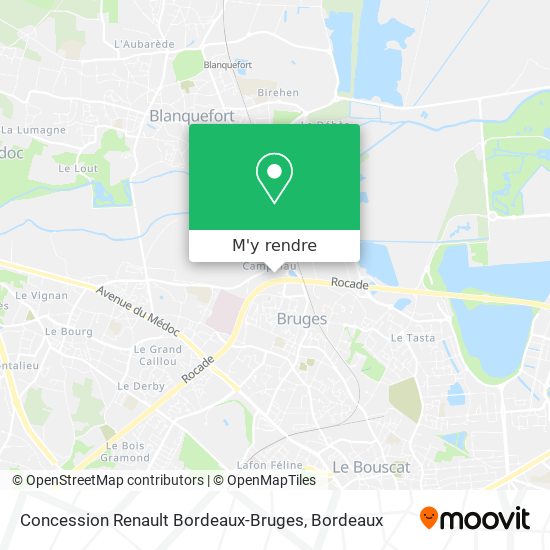 Concession Renault Bordeaux-Bruges plan