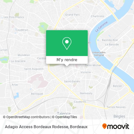 Adagio Access Bordeaux Rodesse plan