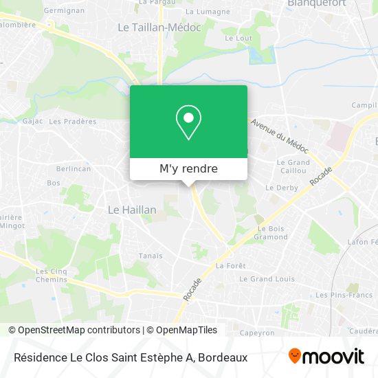 Résidence Le Clos Saint Estèphe A plan