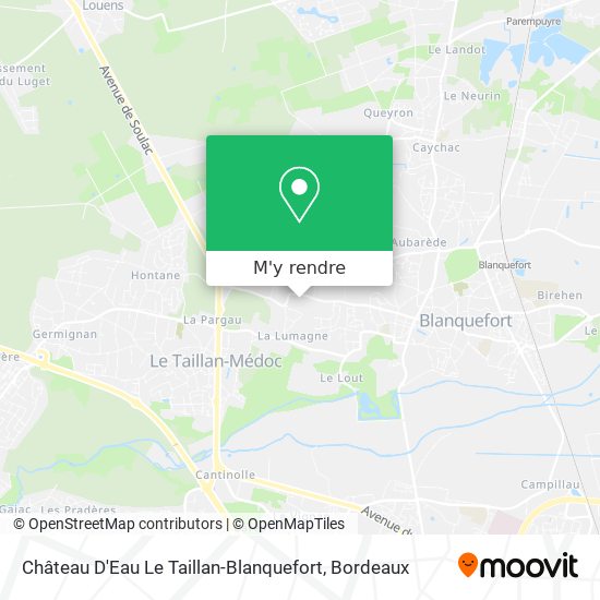 Château D'Eau Le Taillan-Blanquefort plan
