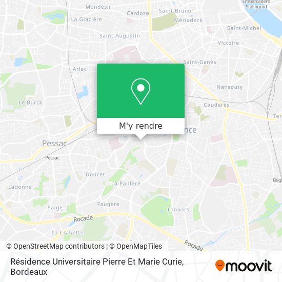 Résidence Universitaire Pierre Et Marie Curie plan
