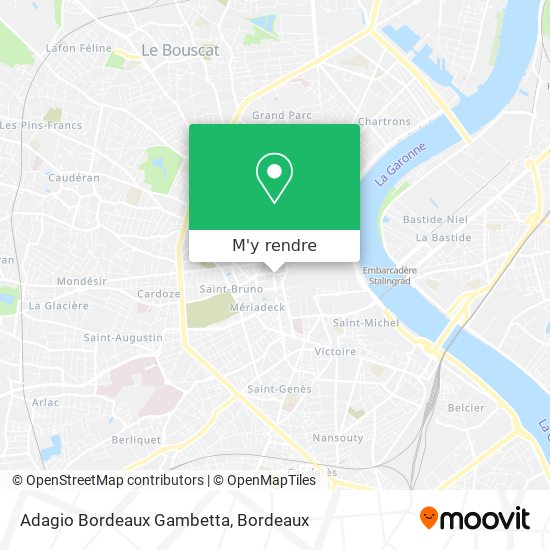 Adagio Bordeaux Gambetta plan