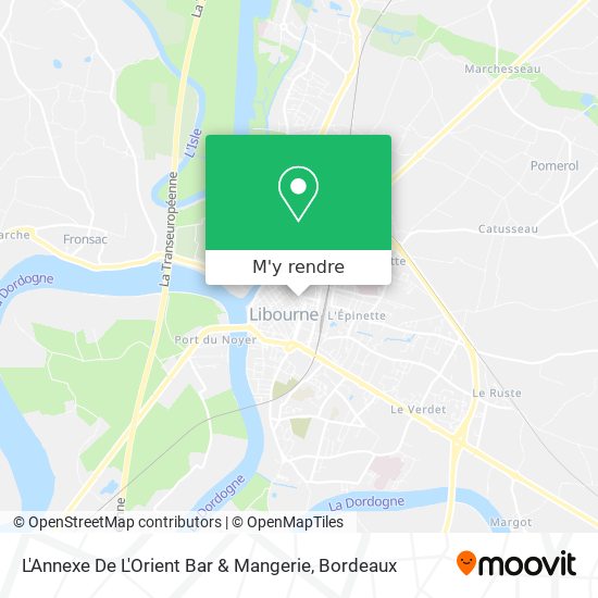 L'Annexe De L'Orient Bar & Mangerie plan