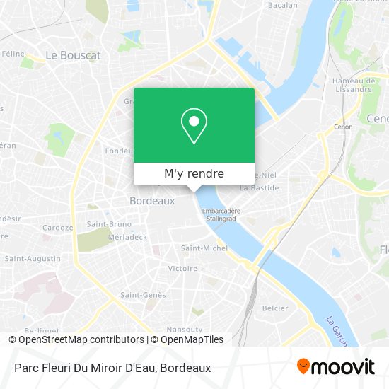 Parc Fleuri Du Miroir D'Eau plan