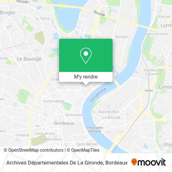 Archives Départementales De La Gironde plan
