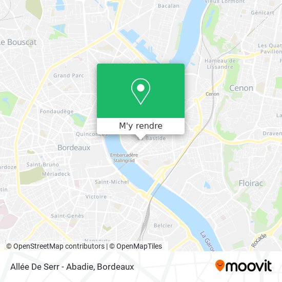 Allée De Serr - Abadie plan