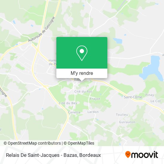 Relais De Saint-Jacques - Bazas plan