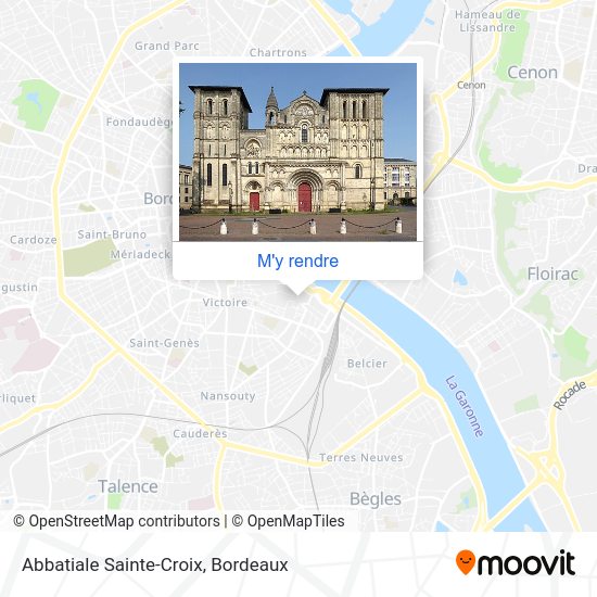 Abbatiale Sainte-Croix plan