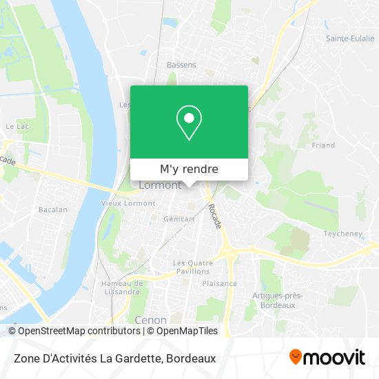 Zone D'Activités La Gardette plan