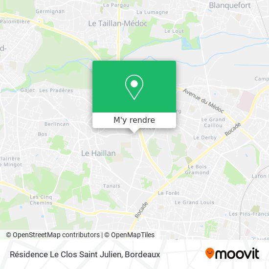 Résidence Le Clos Saint Julien plan