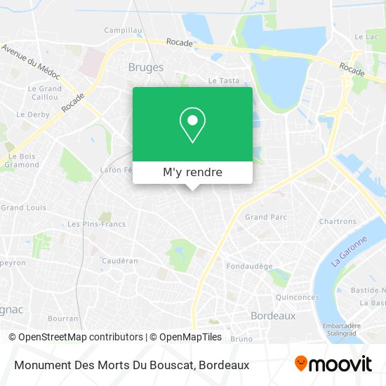 Monument Des Morts Du Bouscat plan