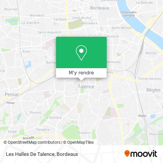Les Halles De Talence plan