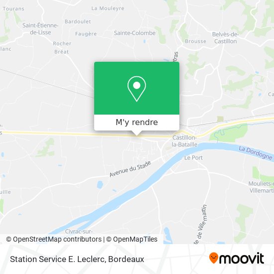 Station Service E. Leclerc plan