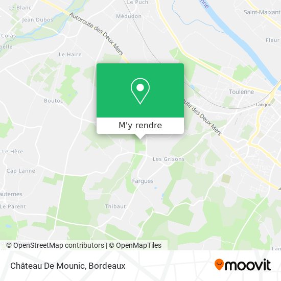 Château De Mounic plan