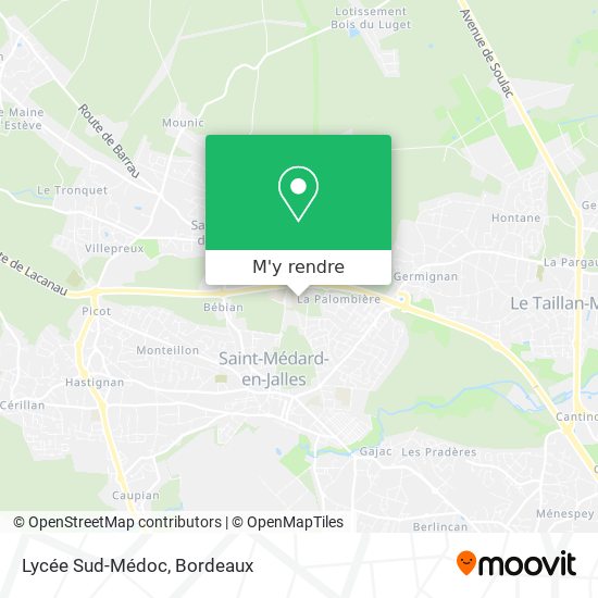 Lycée Sud-Médoc plan