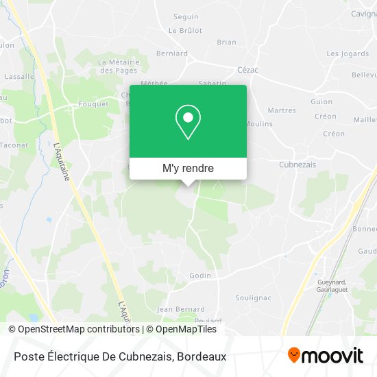 Poste Électrique De Cubnezais plan