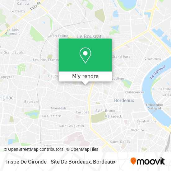 Inspe De Gironde - Site De Bordeaux plan
