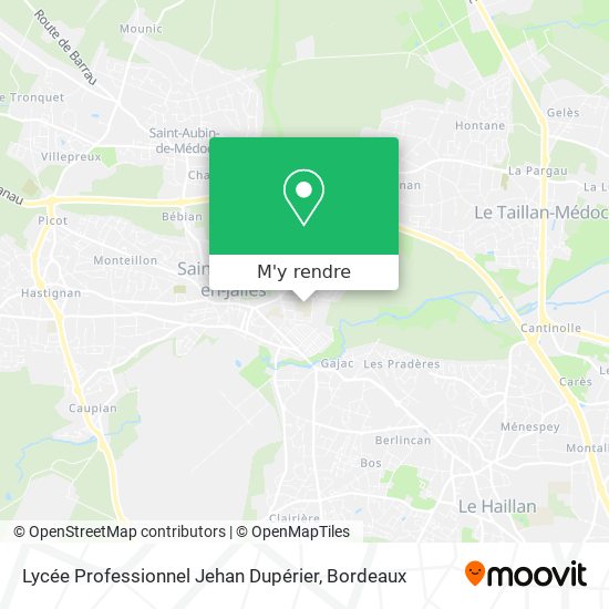 Lycée Professionnel Jehan Dupérier plan