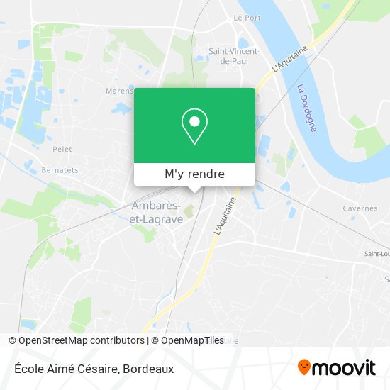 École Aimé Césaire plan