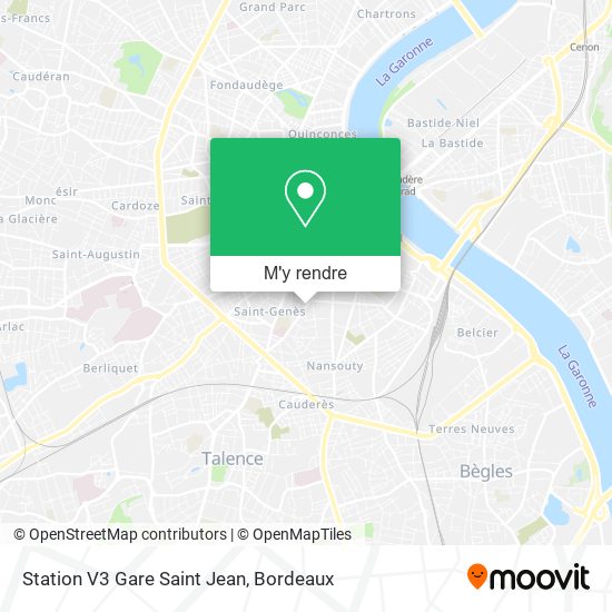 Station V3 Gare Saint Jean plan