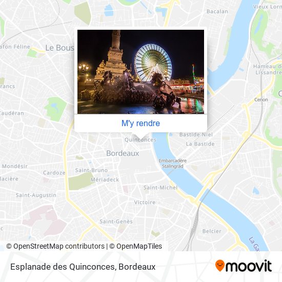 Esplanade des Quinconces plan