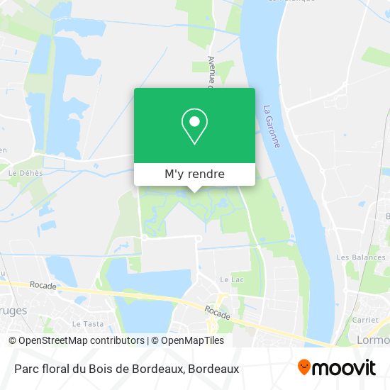 Parc floral du Bois de Bordeaux plan