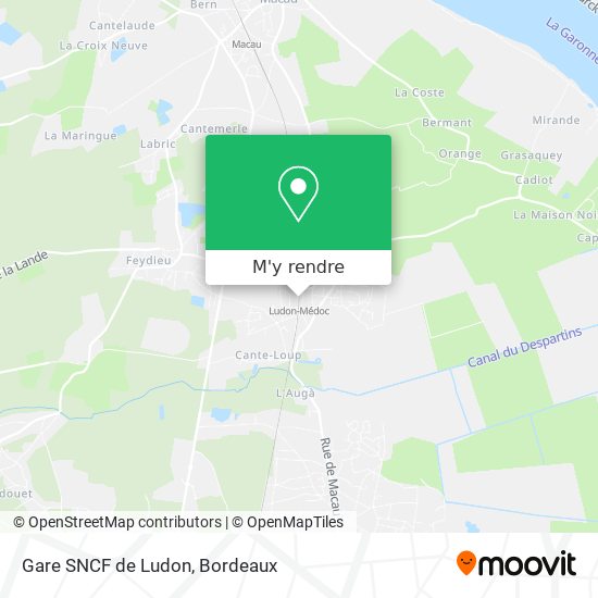 Gare SNCF de Ludon plan