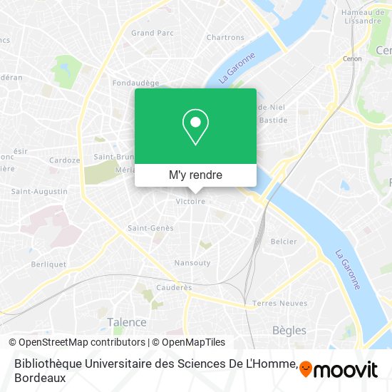 Bibliothèque Universitaire des Sciences De L'Homme plan