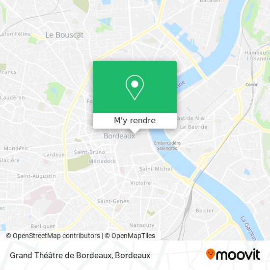 Grand Théâtre de Bordeaux plan