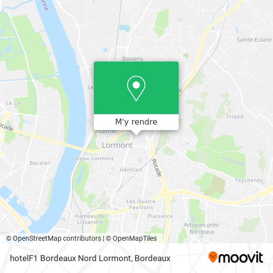 hotelF1 Bordeaux Nord Lormont plan