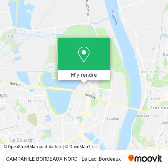 CAMPANILE BORDEAUX NORD - Le Lac plan