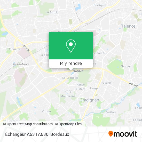 Échangeur A63 | A630 plan