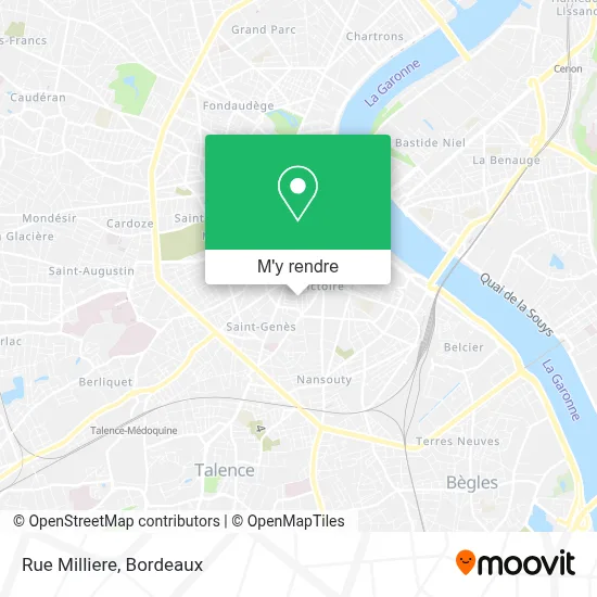 Rue Milliere plan