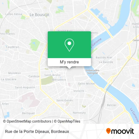 Rue de la Porte Dijeaux plan