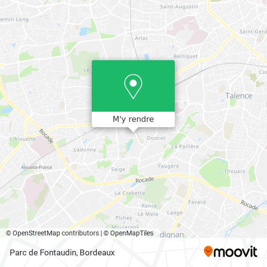 Parc de Fontaudin plan