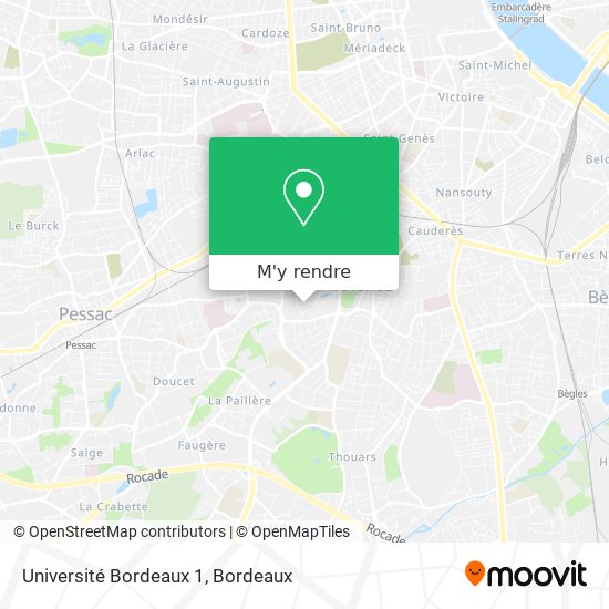 Université Bordeaux 1 plan