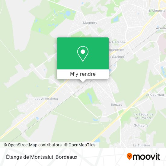 Étangs de Montsalut plan