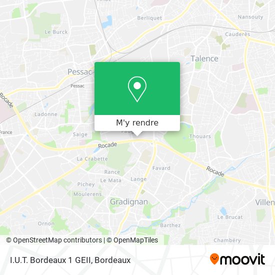 I.U.T. Bordeaux 1 GEII plan