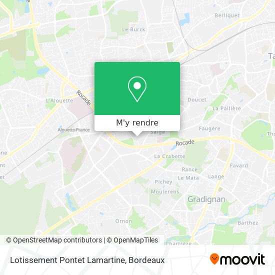 Lotissement Pontet Lamartine plan